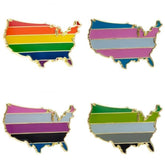 Queer USA Enamel Pins